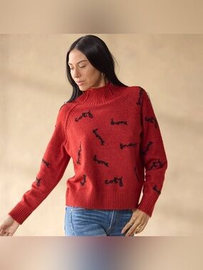 EUC – Sundance – Cozy Hour Sweater – Red – Large